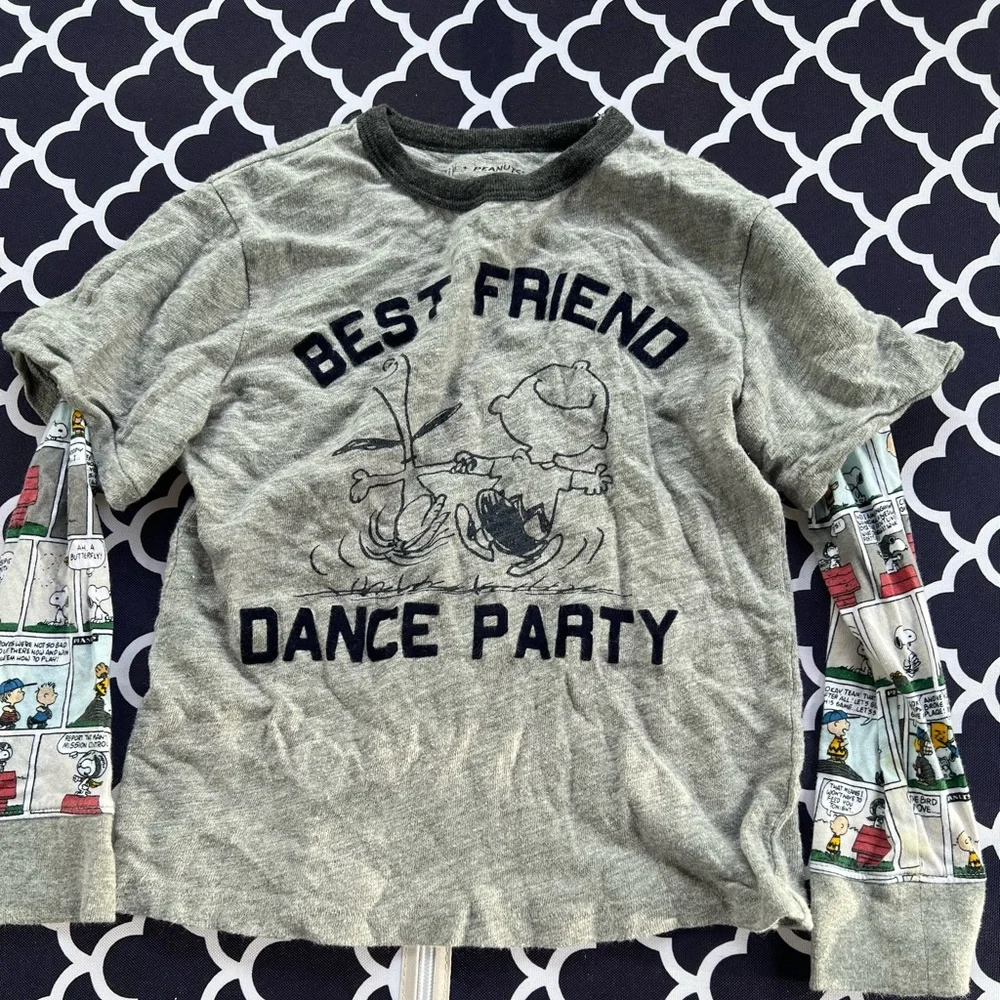 Gap long sleeve cotton Snoopy tee
